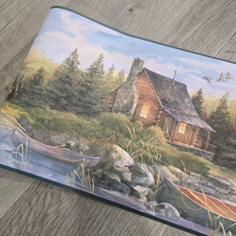 Hunter's Retreat border by York NV9607B Cabin OutDoors Discontinued 3 full rolls